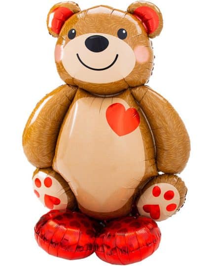Фигура на подставке Мишка с сердцем 109 см